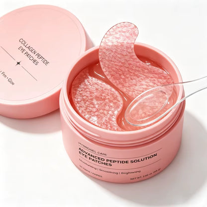 PDRN Peptide Eye Patches Korean Collagen Hydrogel under Eye Mask anti Aging Dark Circles Brightening Firm Eye Pads Private Label
