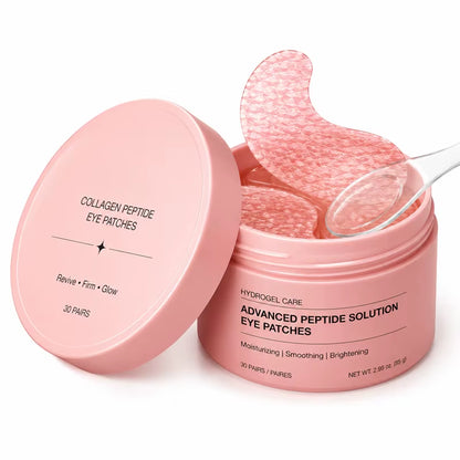 PDRN Peptide Eye Patches Korean Collagen Hydrogel under Eye Mask anti Aging Dark Circles Brightening Firm Eye Pads Private Label